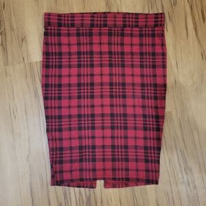 Torrid Plaid Pencil Skirt 1 XL